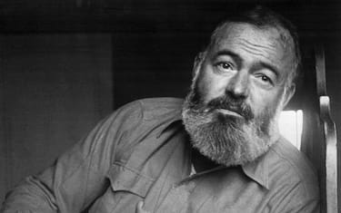 (Original Caption) Portrait of Ernest Hemingway (1898-1961), American journalist, novelist, and short story writer. "Back home, I start work at five. I've been working since five. I like to start things early. It comes of living in the country."
