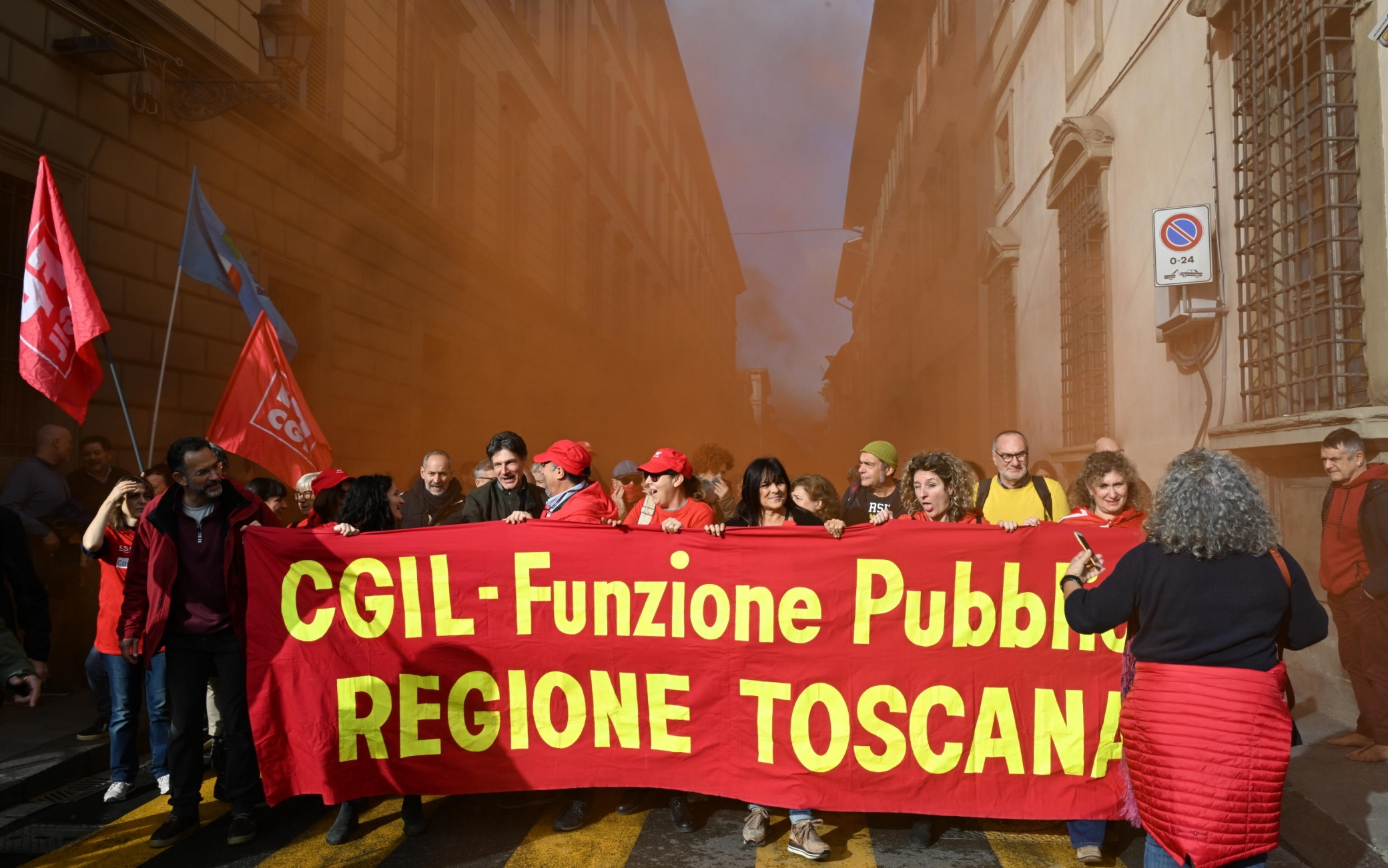 Manifestazione delle sigle sindacali Cgl Gil Fiom a Firenze in occasione dello sciopero Nazionale, Firenze, 23 Ottobre 2023.
ANSA/CLAUDIO GIOVANNINI