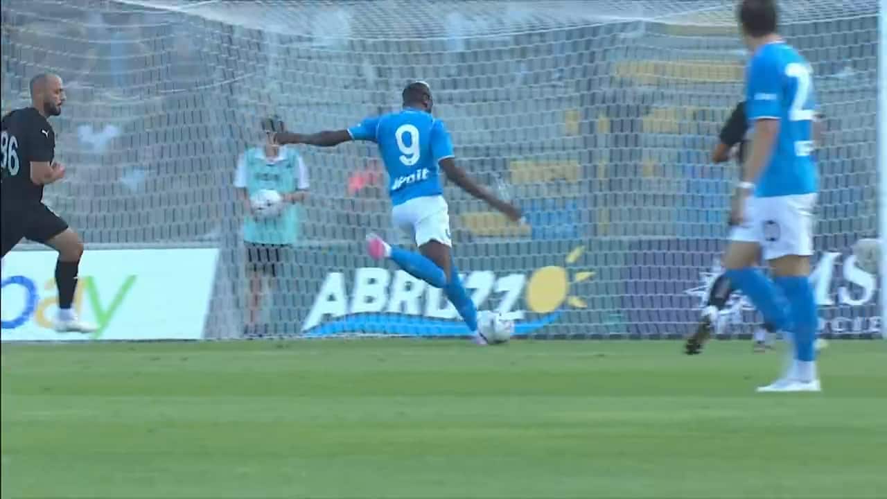 Il primo gol di Osimhen