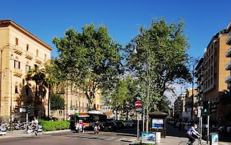 Un'immagine a Palermo nel giorno d'inizio della fase 2 dell'emergenza Coronavirus, 4 maggio 2020. ANSA/MARCHESE
