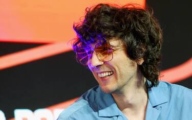 ROME, ITALY - JUNE 19:  The Italian singer Ermal Meta attends an interview during 'Casa Azzurri' at pratibus district on June 19, 2021 in Rome, Italy.  (Photo by Paolo Bruno/Getty Images)