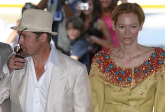 Tilda Swinton, Brad Pitt