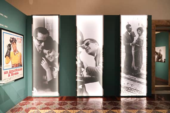Vista dell’allestimento della mostra Ettore Scola. Non ci siamo mai lasciati. Photo credit Marino Festuccia