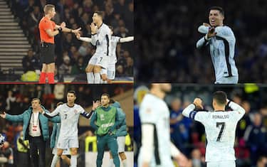 Ronaldo, serata no: che sfuriata contro l'arbitro!