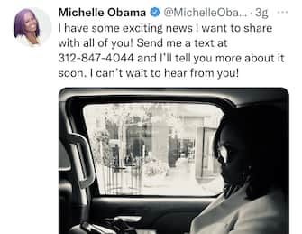 Michelle Obama negli scorsi giorni ha invitato tutti a mandarle un messaggio