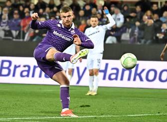 Fiorentina's foward Lucas Beltran in action during the UEFA Europa Conference League Quarter-finals 2nd leg soccer match between ACF Fiorentina and Viktoria Plzen at the at Artemio Franchi Stadium in Florence, Italy, 18 April 2024
ANSA/CLAUDIO GIOVANNINI