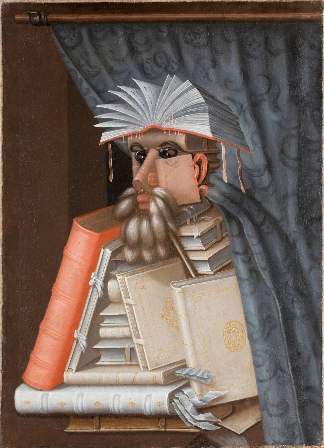 Giuseppe-Arcimboldo-Le-Bibliothécaire-vers-1566-Huile-sur-toile-97-x-71-cm.-Château-de-Skokloster-inv.-11616.-Photo-Skokloster-CastleSHM.-ADAGP-Paris-2021.jpg