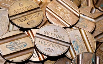 Old italian out of course Telephone Tokens