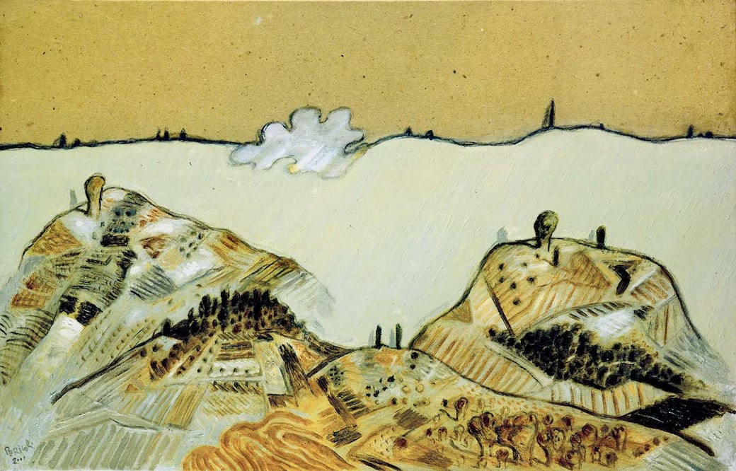 Colline delle Marche, 2000 © Tullio Pericoli