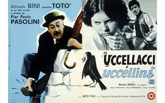 La locandina di Uccellacci e uccellini
