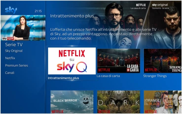 Netflix su Sky Q