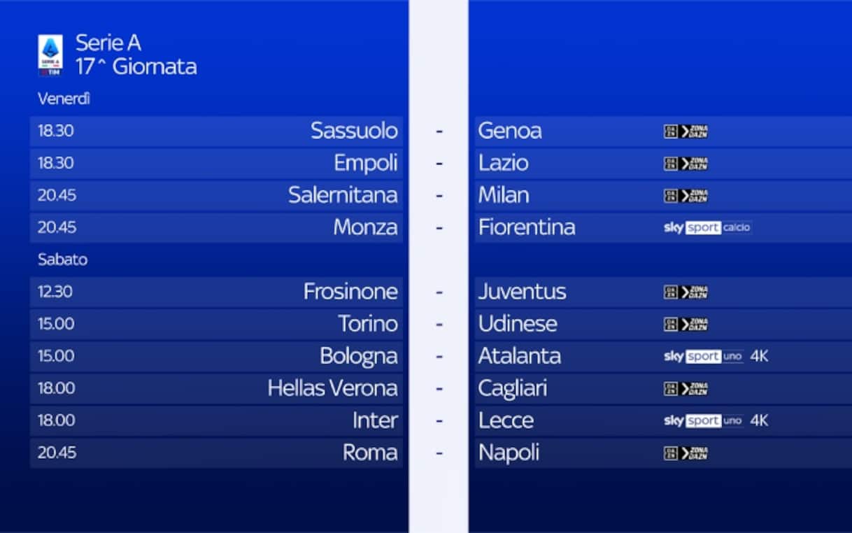 calcio prossimo turno serie b