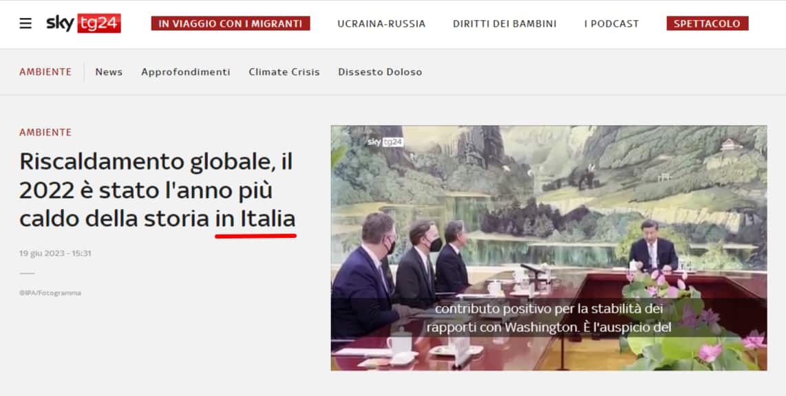 riscaldamento globale