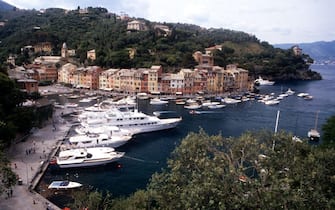 Panorama di Portofino, famosa localita della Riviera Ligure di Levante