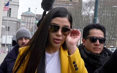 epa09259985 (FILE) - El Chapo's wife Emma Coronel Aispuro arrives for the continuation of the trial of her husband Joaquin 'El Chapo' Guzman at United States Federal Court in Brooklyn, New York, USA, 11 February 2019 (reissued 10 June 2021). Coronel Aispuro, wife of the Sinaloa drug cartel kingpin Guzman, on 10 June 2021 pleaded guilty in a US federal court to drug trafficking charges.  EPA/JOHN TAGGART *** Local Caption *** 54977518