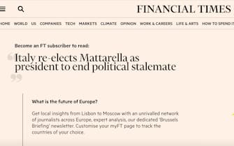 sergio mattarella financial times