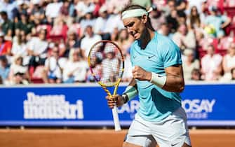 240719 Rafael Nadal of Spain celebrates during day 5 of the Nordea Open on July 19, 2024 in Båstad. 
Photo: Niclas Jönsson / BILDBYRÅN / COP 273 / NO0289
tennis atp 250 nordea open bbeng  jubel (Photo by NICLAS JÖNSSON/Bildbyran/Sipa USA)