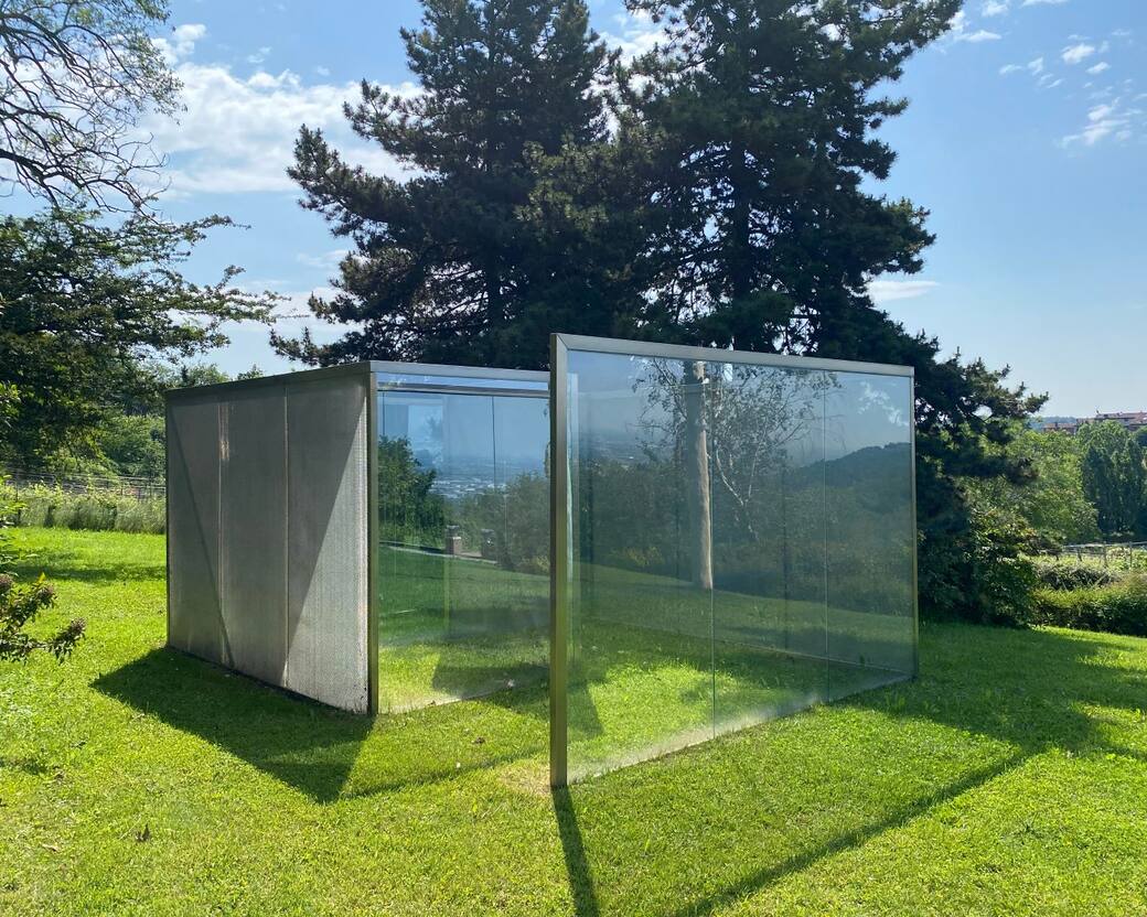 Dan Graham, Labyrint II, 2002 ©Fondazione Clerici Ph. Elisa Arrigoni e Valerio Morgante