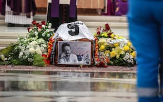 Funerale Toto Schillaci in cattedrale Palermo  19/09/ 2024 Foto Igor Petyx 