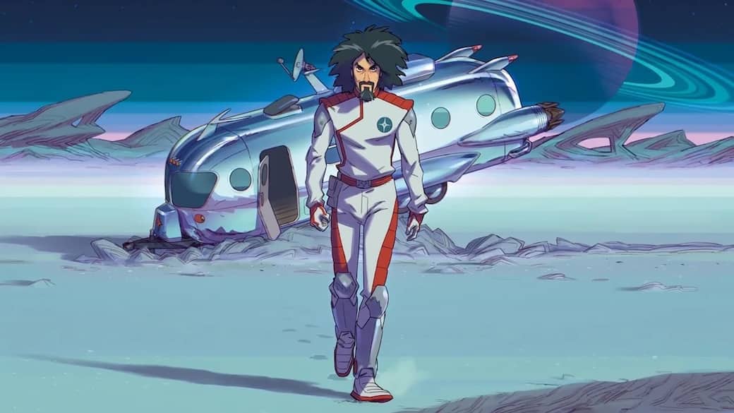 Un dettaglio della copertina di Orbit Orbit