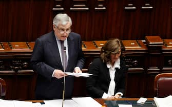 Comunicazioni del ministro degli Esteri Antonio Tajani sulle nuove missioni in Medio Oriente e Mar Rosso, presso la Camera dei Deputati, Roma, 05 marzo 2024, ANSA/VINCENZO LIVIERI
