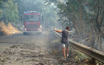 Incendi a Fuscaldo, in provincia di Cosenza