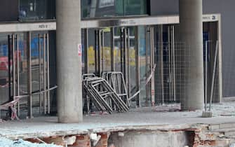 The demolition works of the third stand of the Spotify Camp Nou continue. The works for the reconstruction of the enclosure are now focused on the demolition of the south zone and the side stand of the stadium, in Barcelona, on 05th July 2023. (Photo by Joan Valls/Urbanandsport /NurPhoto via Getty Images)