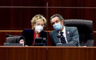 Letizia Moratti e Attilio Fontana
