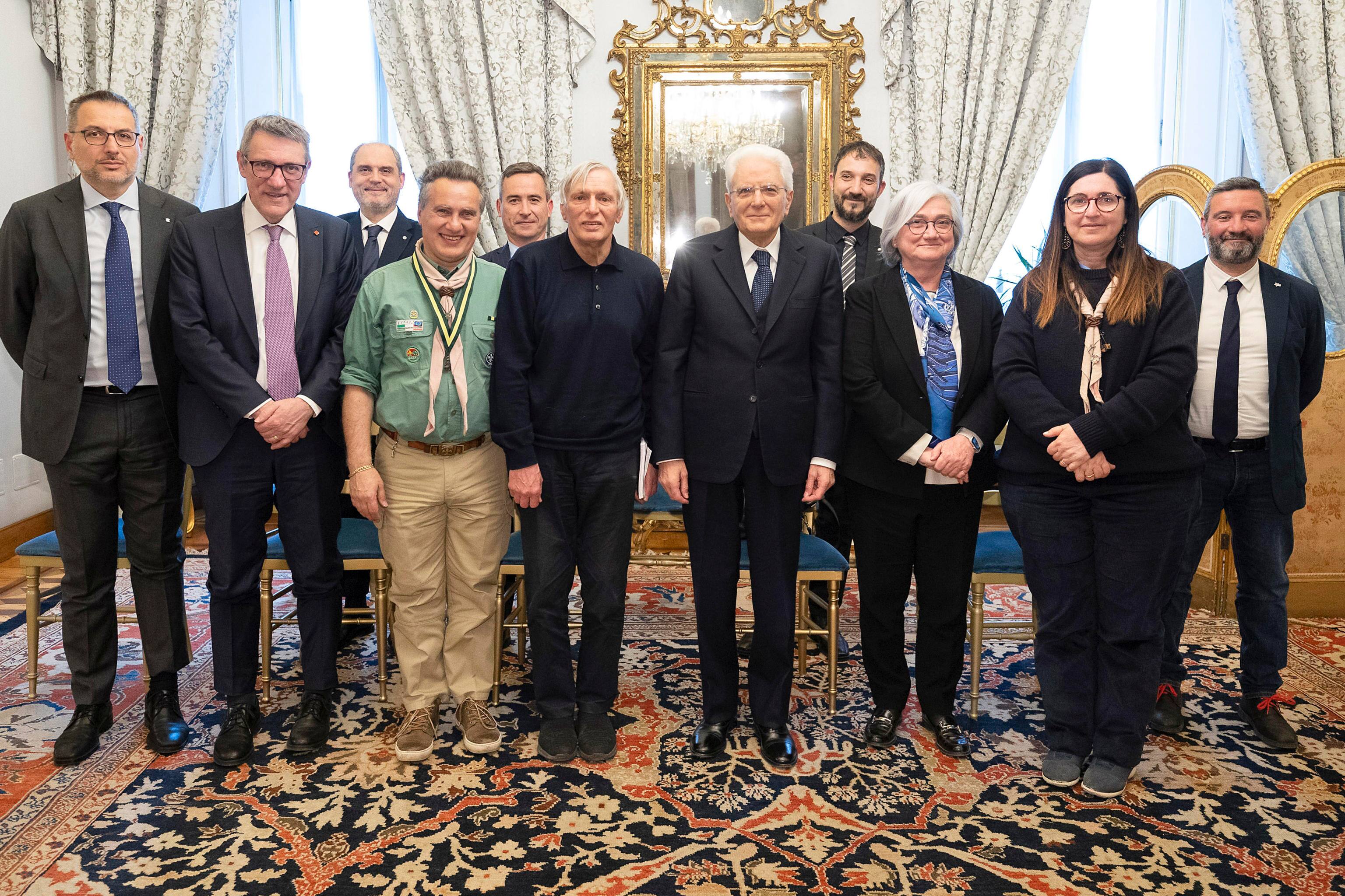 Incontro Libera con Don Ciotti e Mattarella al Quirinale