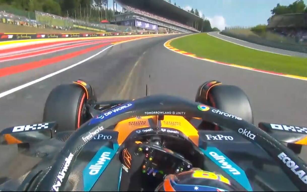 F1, GP Belgio: il video della pole record di Piastri per la Sprint Race ...