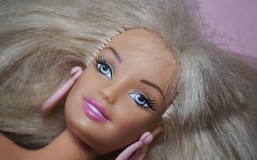 MADDALONI, CASERTA, ITALY - 2023/08/16: Barbie model doll known as "fashion Doll" marketed by the Mattel company starting on March 9, 1959. Since the release of the film in July 2023, there has been an increase in the sale and prices of the doll, especially those for collectors. (Photo by Vincenzo Izzo/LightRocket via Getty Images)