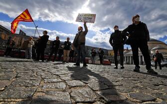 Una manifestazione no Green pass a Napoli