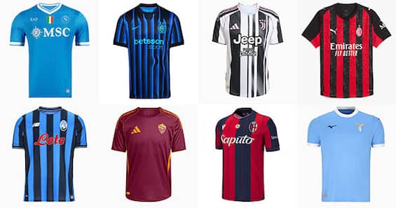 Serie A, tutte le maglie ufficiali e le indiscrezioni di quelle che mancano