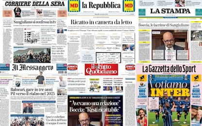 Le prime pagine dei quotidiani di oggi 5 settembre: la rassegna stampa