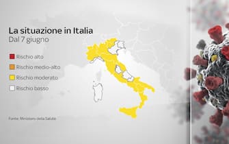 Covid, zone bianche e gialle