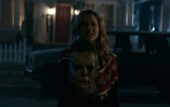 Judy Greer in una scena di Halloween Kills