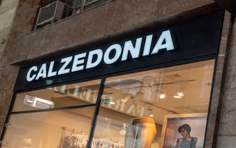 Palma de Mallorca, Spain; april 03 2023: Facade of the multinational lingerie shop Calzedonia. Palma de Mallorca, Spain