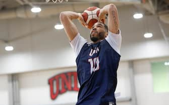 LAS VEGAS, NV - JULY 8:   Jayson Tatum #10 of the USAB Mens Team goes to the basket during the USAB Men's Training Camp on July 8, 2024 at UNLV in Las Vegas, Nevada. NOTE TO USER: User expressly acknowledges and agrees that, by downloading and or using this photograph, User is consenting to the terms and conditions of the Getty Images License Agreement. Mandatory Copyright Notice: Copyright 2024 NBAE (Photo by Mercedes Oliver/NBAE via Getty Images)