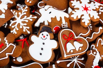 Homemade Christmas cookies - gingerbread