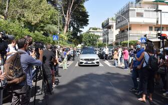 Corteo funebre Raffaella Carrà