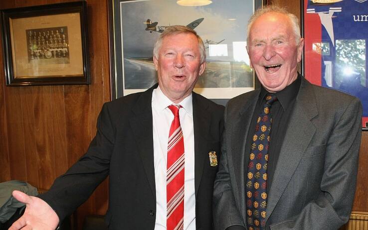 Gregg con Alex Ferguson