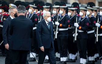 Mattarella all'Altare della Patria
