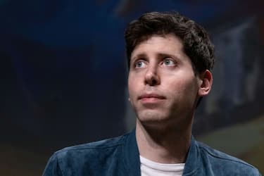 OpenAI CEO Sam Altman addresses a speech during a meeting, at the Station F in Paris on May 26, 2023. Altman, the boss of OpenAI, the firm behind the massively popular ChatGPT bot, said on May 26, 2023, in Paris that his firm's technology would not destroy the job market as he sought to calm fears about the march of artificial intelligence (AI). (Photo by JOEL SAGET / AFP) (Photo by JOEL SAGET/AFP via Getty Images)