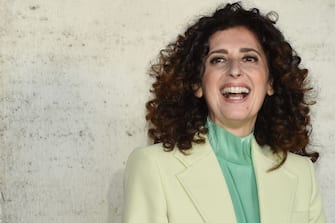 The Italian actress and comedian Teresa Mannino during the photocall for the presentation at the cinema The Space Moderno of the Io e mio fratello movie. Rome (Italy), April 19th, 2023. (Photo by Marilla Sicilia/Archivio Marilla Sicilia/Mondadori Portfolio via Getty Images)