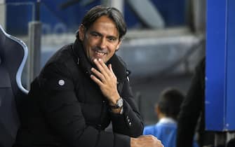 Inter's head coach Simone Inzaghi on the bench during the Serie A soccer match between SS Lazio and FC Inter at the Olimpico stadium in Rome, Italy, 17 December 2023. ANSA/RICCARDO ANTIMIANI
