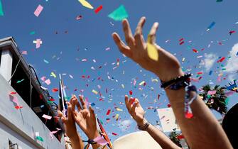 Foto Cecilia Fabiano /LaPresse   10 &#x2013;6 -2023&#x2014;Roma Italia &#x2014; Cronaca &#x2014;Roma Pride 2023  Nella Foto : Niki Vendola 
June 6, 2023 &#x2014;Rome Italy &#x2014; News &#x2014;Roma Pride 2023  - in the Photo  : the demonstration