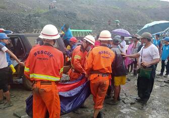 MYANMAR ACCIDENT LANDSLIDE JADE MINE