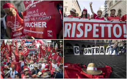 Roma, proteste Cgil contro voucher