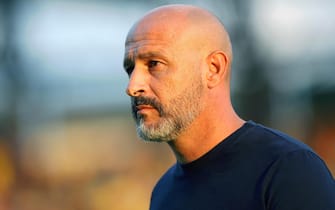 Vincenzo Italiano head coach of Fiorentina looks on during the Serie A soccer match between Frosinone Calcio and ACF Fiorentina at Benito Stirpe stadium in Frosinone, Italy, 28 September 2023. ANSA/FEDERICO PROIETTI