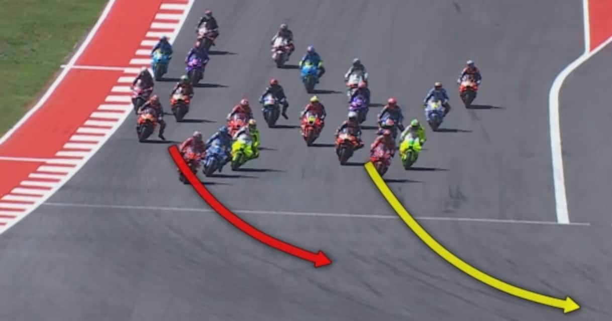 Bagnaia, la partenza nella Sprint Race di Austin allo Sky Tech. VIDEO ...